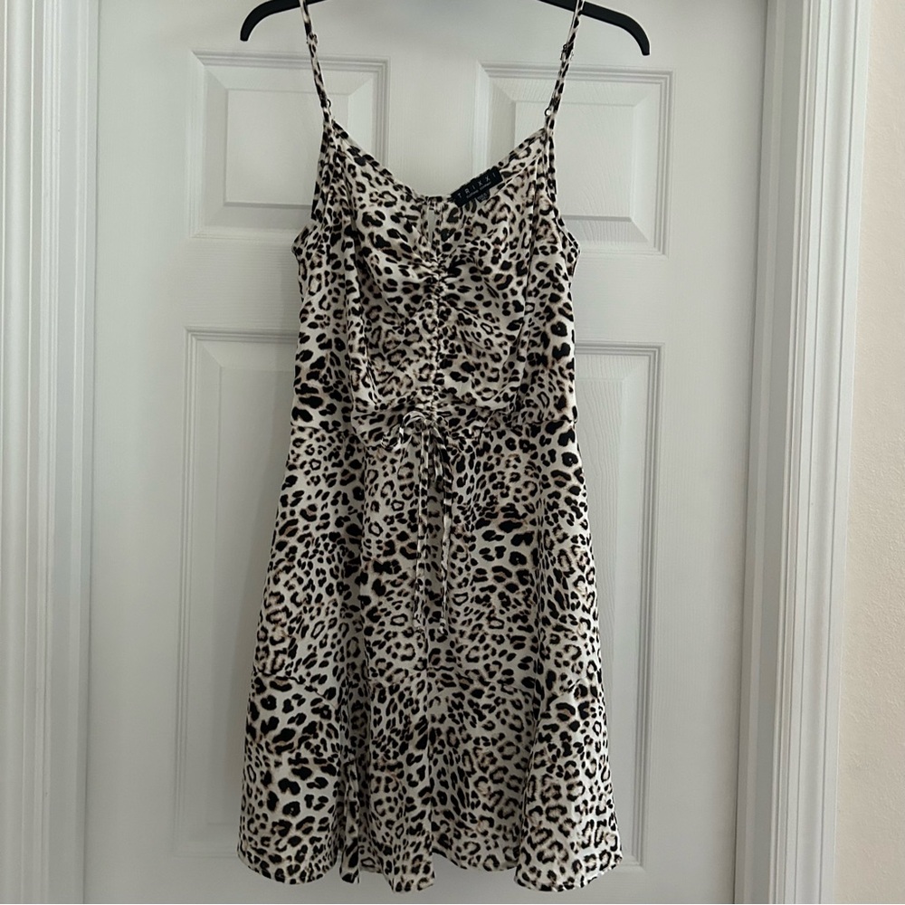 Trixxi Animal Print Spaghetti Strap Dress Size XL
